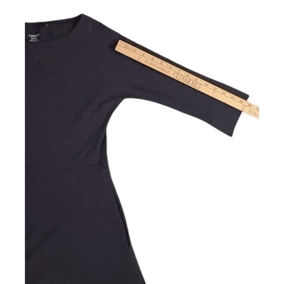 Toad & Co Women's Sz S Navy Blue Sleeve Dress Pockets 3/4 Sleeve - Picture 9 of 9